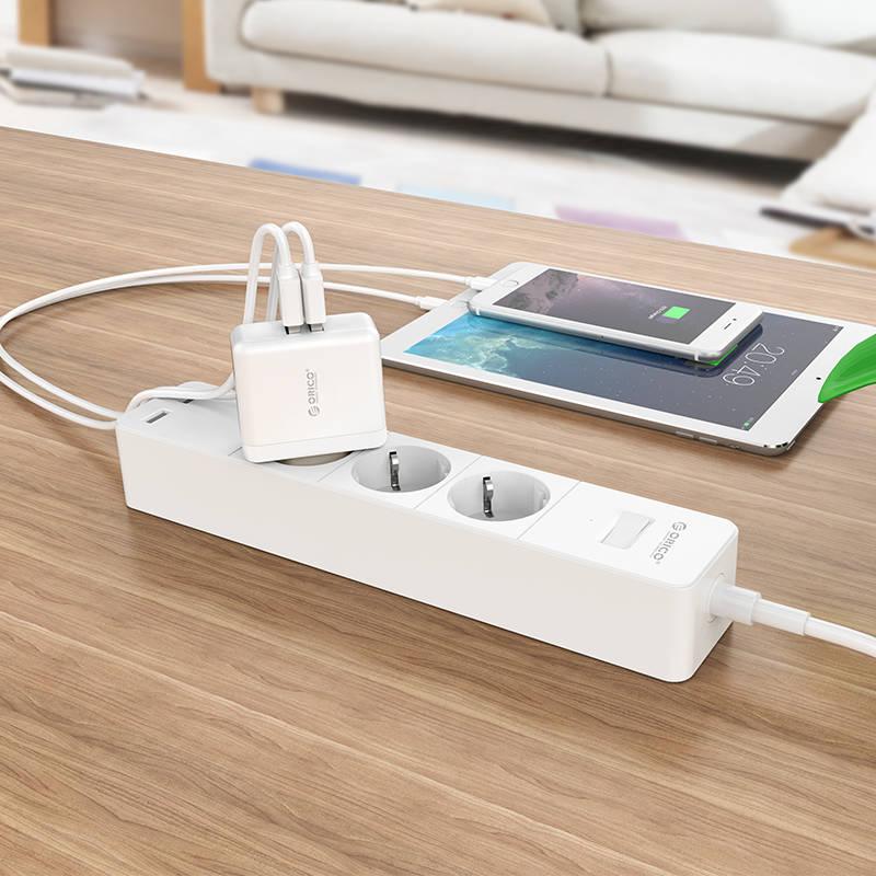 USB WALL CHG - 2P SMART