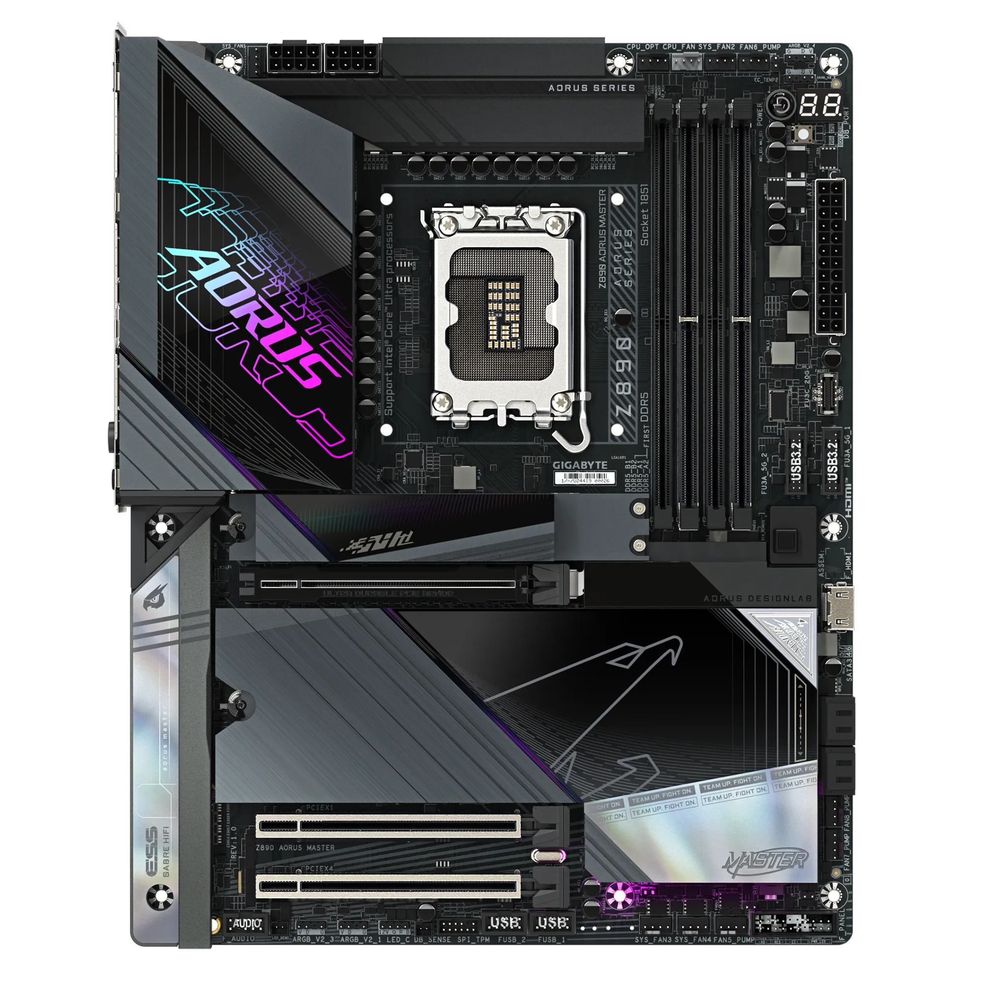 GIGABYTE Intel® Z890 Chipset for LGA 1851; 4x DDR5; 5x M2; 2xUSB4® USB Type-C®/HDMI (Front); ATX. - image 2