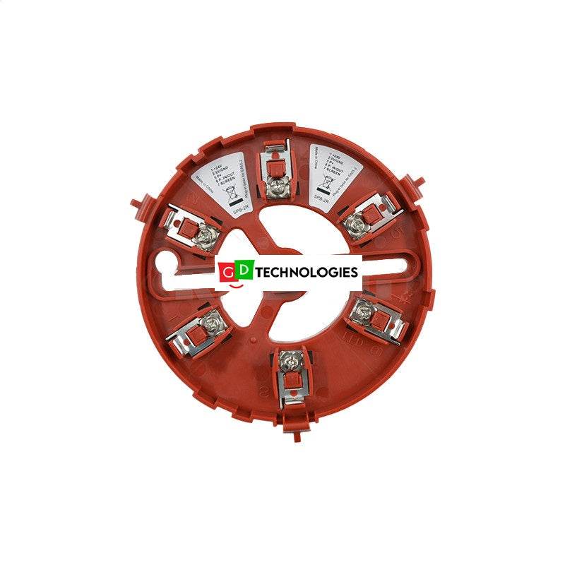 ZITON SPB-2R RED PLUGGABLE BASE FOR ZP755-2 AND 3 DEVICES