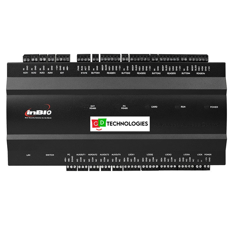 ZKTECO INBIO460 DOOR CONTROLLER - FOUR DOORS - FINGERPRINT & RFID