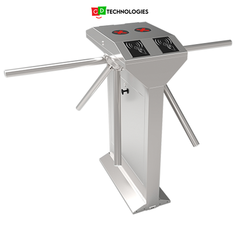 ZKTECO TS1200 TURNSTILE - WAISTE HIGH - DUAL LANE - TRIPOD