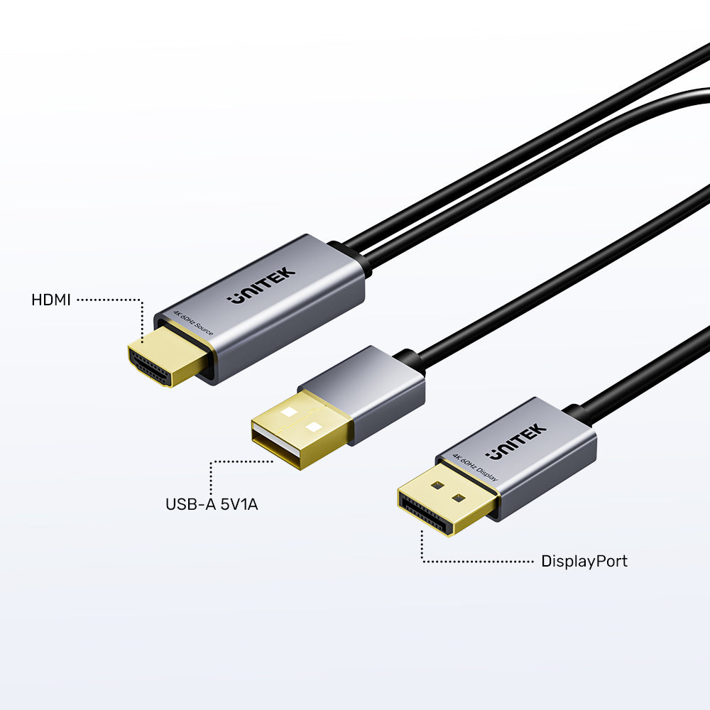 UNITEK 4K ACTIVE HDMI TO DP M UNDIRECT CAB(V1714A) - image 9