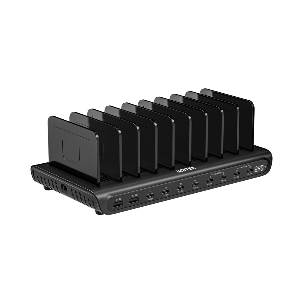 UNITEK 10-PORT USB STATION 8USB-C & 2USB-A (P1230C - image 3