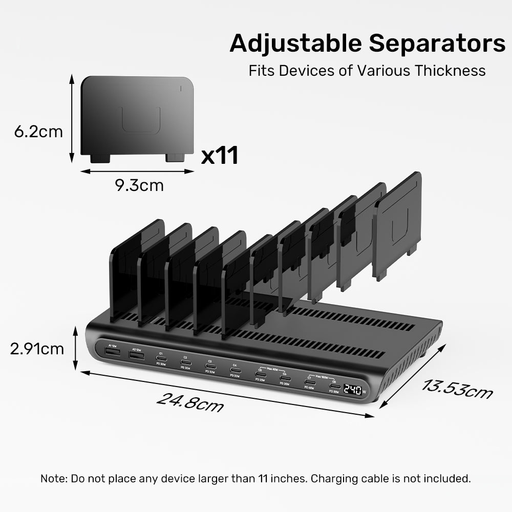 UNITEK 10-PORT USB STATION 8USB-C & 2USB-A (P1230C - image 12