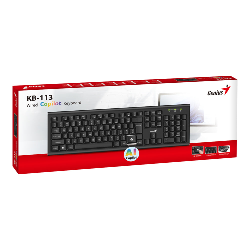GENIUS WIRED USB COPILOT KEYBOARD - image 3