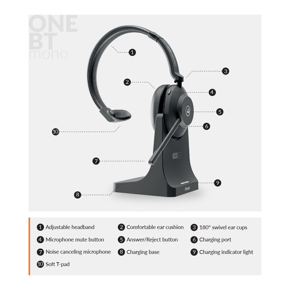 AXTEL ONE BT MONO WITH CHARGING BASE - image 8