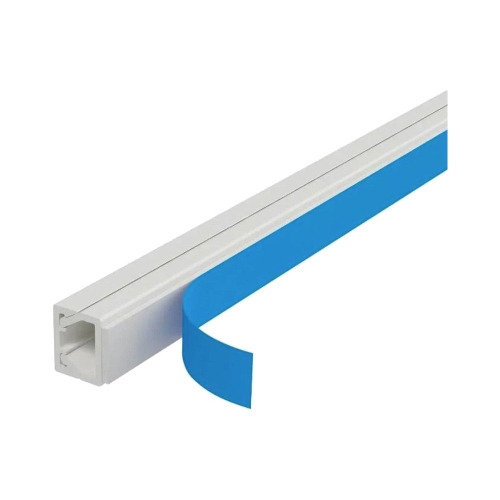 D-LINE 2M 10×8MM SELF-ADHESIVE SQUARE TRUNKING DLFSA108W/2 - image 2