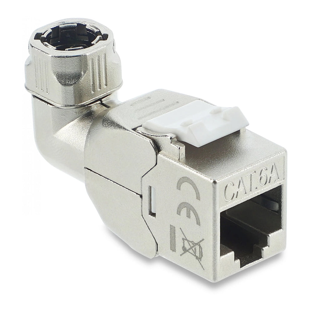 DELOCK 90374 CAT6A RJ45 90° SHIELDED KEYSTONE FOR 6~8.5MM CABLE