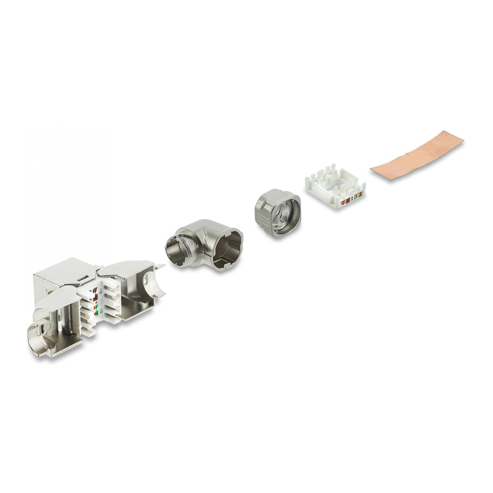 DELOCK 90374 CAT6A RJ45 90° SHIELDED KEYSTONE FOR 6~8.5MM CABLE - image 3
