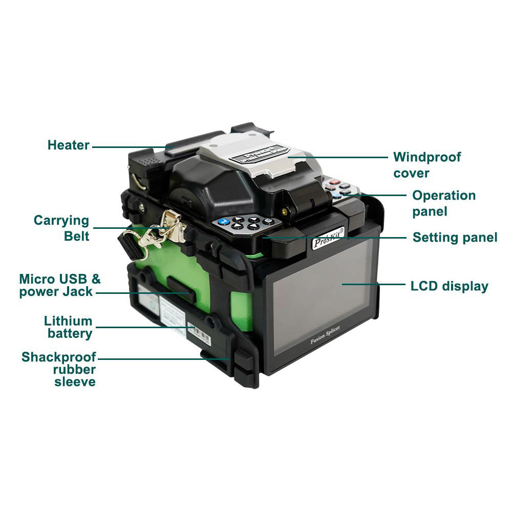 PROSKIT TE-6801F-W FIBRE OPTIC FUSION SPLICING MACHINE KIT - image 10