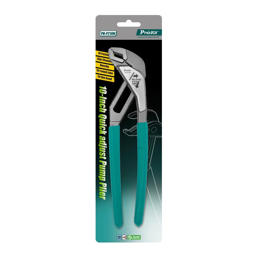 PROSKIT PN-P210N 10-INCH QUICK-ADJUST PUMP PLIERS - image 3