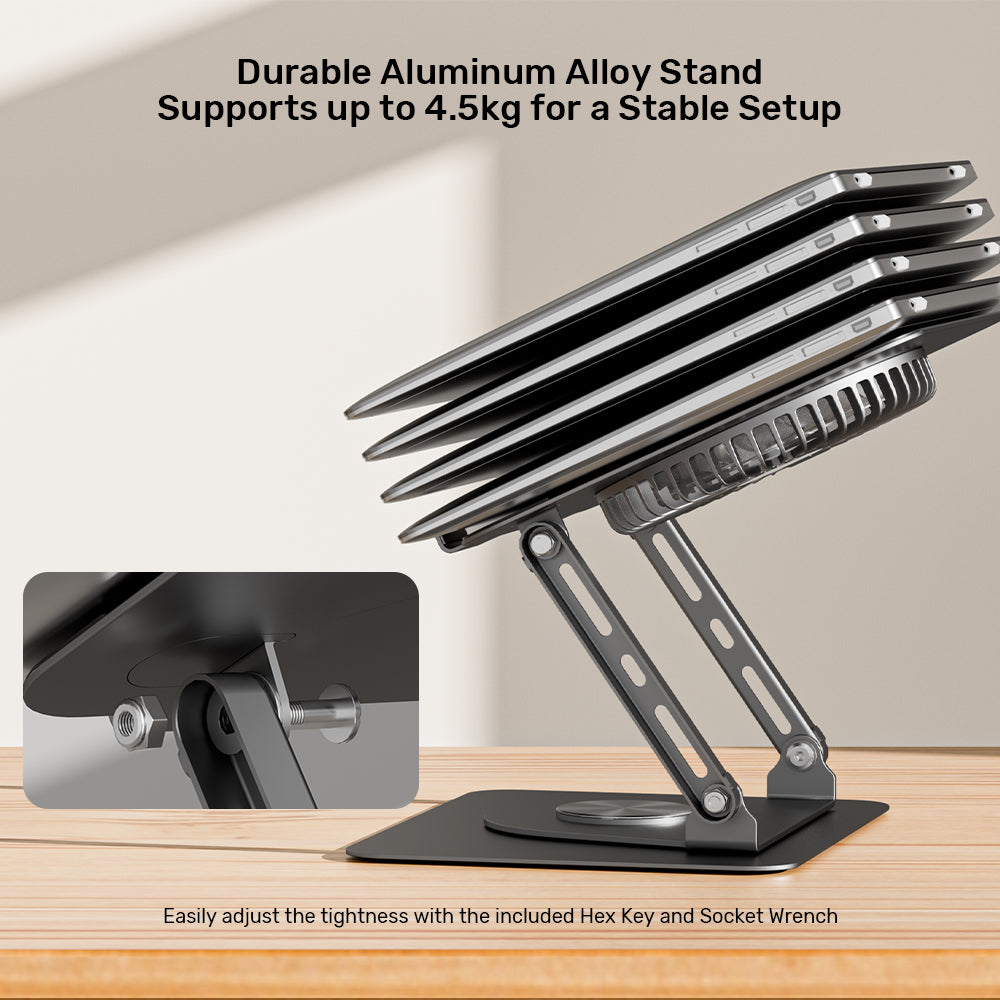 UNITEK OT1098A ADJUSTABLE LAPTOP STAND WITH DETACHABLE COOLING FAN - image 13