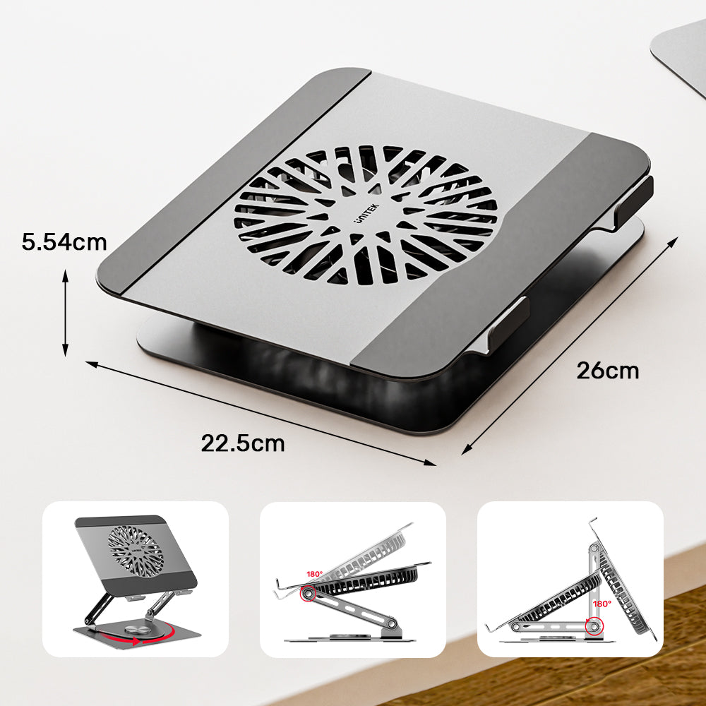 UNITEK OT1098A ADJUSTABLE LAPTOP STAND WITH DETACHABLE COOLING FAN - image 14