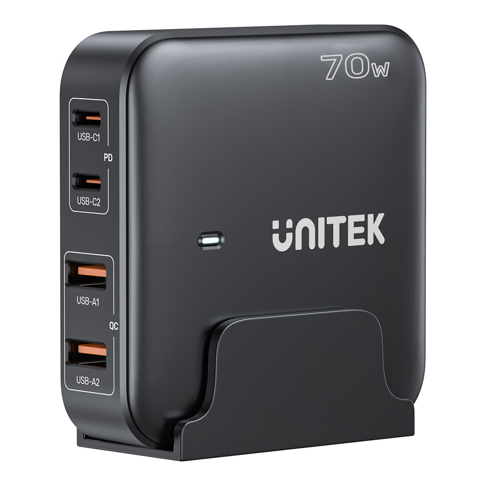UNITEK 70W DESKTOP SLIMGAN CHARGING STAT(P1228ABK)