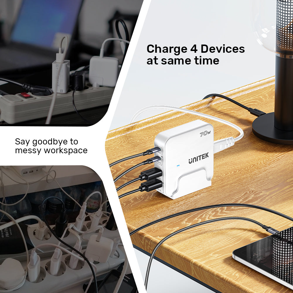 UNITEK 70W DESKTOP SLIMGAN CHARGING STAT(P1228ABK) - image 4