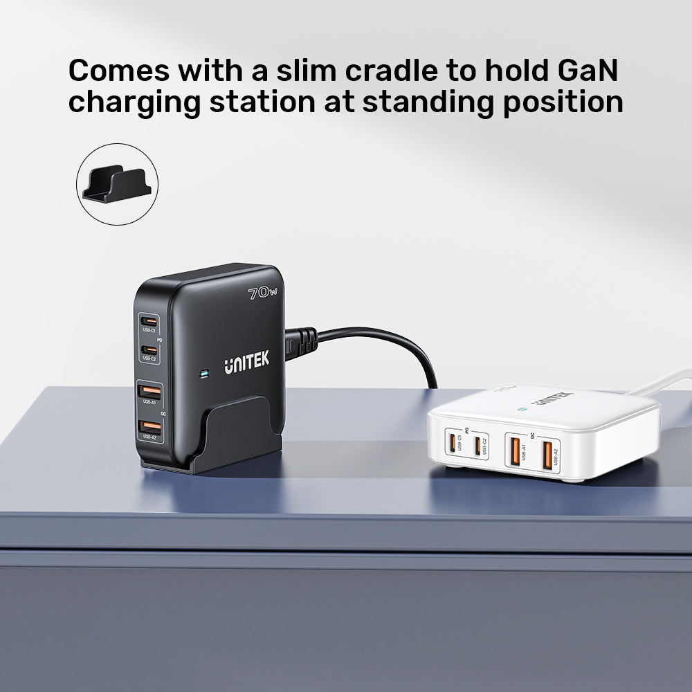 UNITEK 70W DESKTOP SLIMGAN CHARGING STAT(P1228ABK) - image 5
