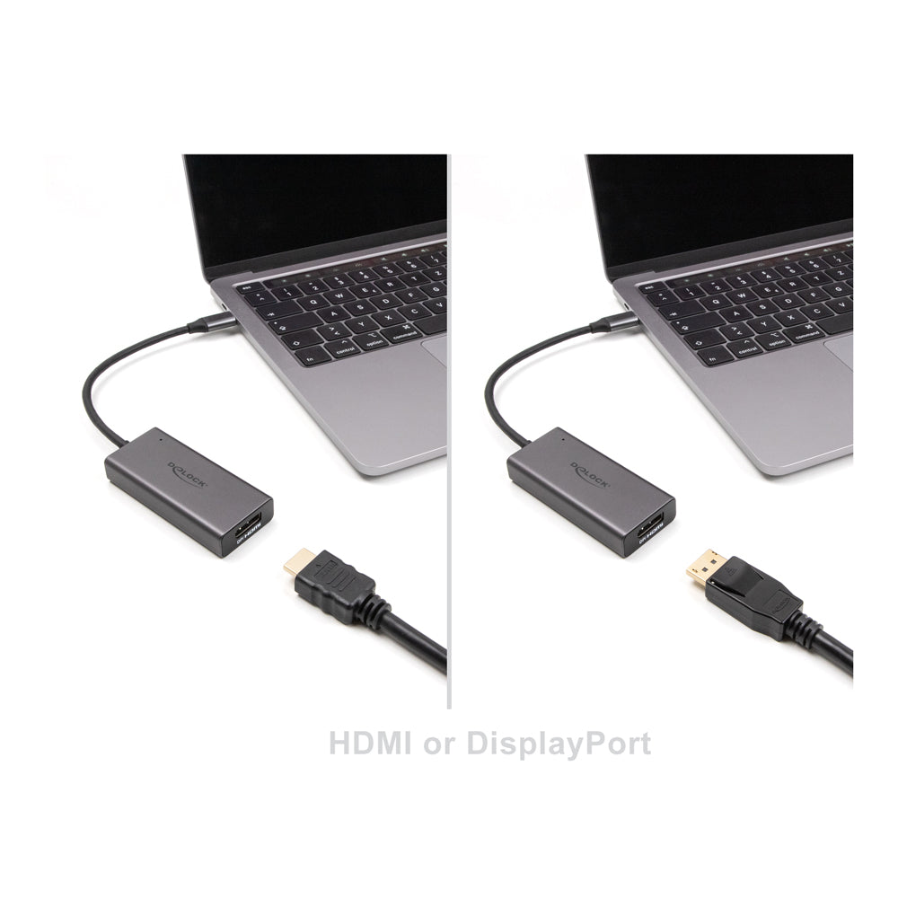 DELOCK 64316 USB TYPE-C TO 8K DUAL-PORT HDMI AND DISPLAYPORT ADAPTER - image 3
