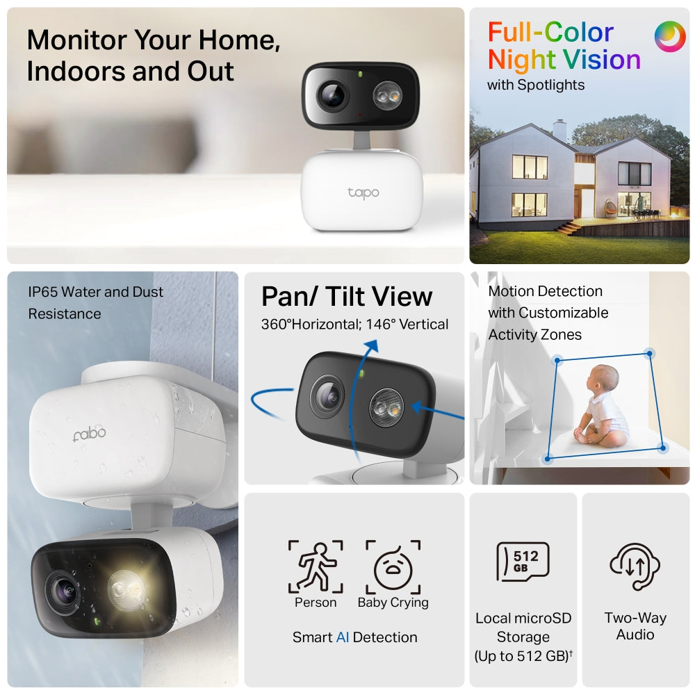 TP-LINK TAPO 1080P IN/OUT PAN TILT WIFI - image 5