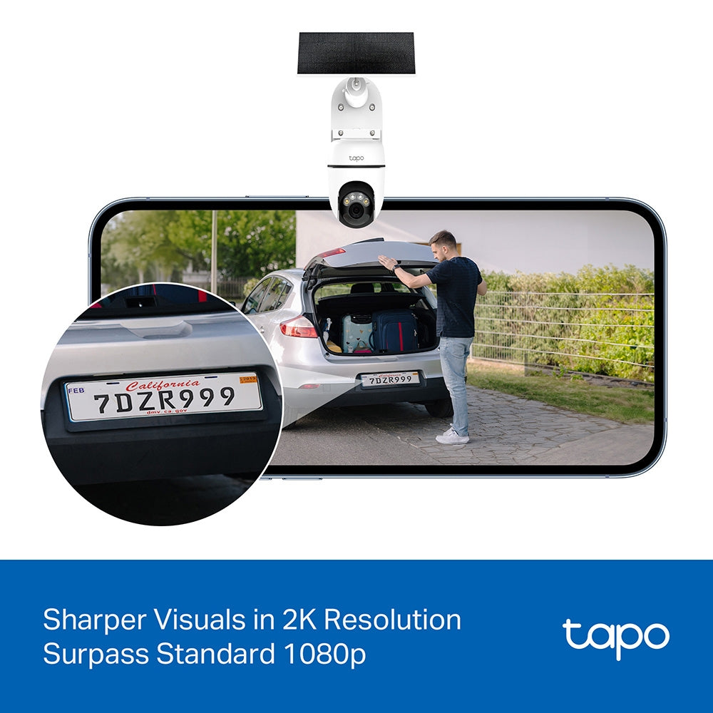 TP-LINK TAPO 2K 3MP SOLAR PAN TILT WIFI - image 8
