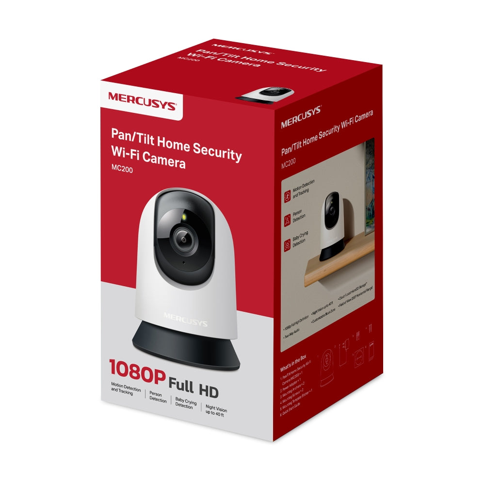 MERCUSYS 180DEG 1080P PAN TILT WIFI CAMERA - image 2