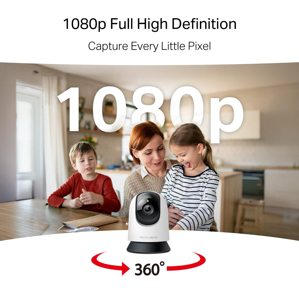 MERCUSYS 180DEG 1080P PAN TILT WIFI CAMERA - image 4