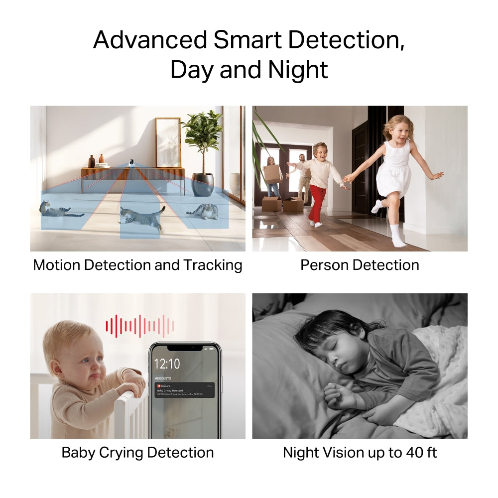 MERCUSYS 180DEG 1080P PAN TILT WIFI CAMERA - image 5