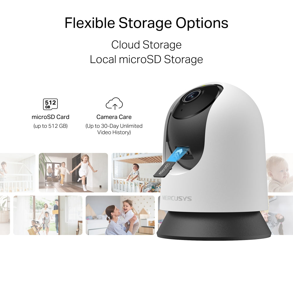 MERCUSYS 180DEG 1080P PAN TILT WIFI CAMERA - image 8