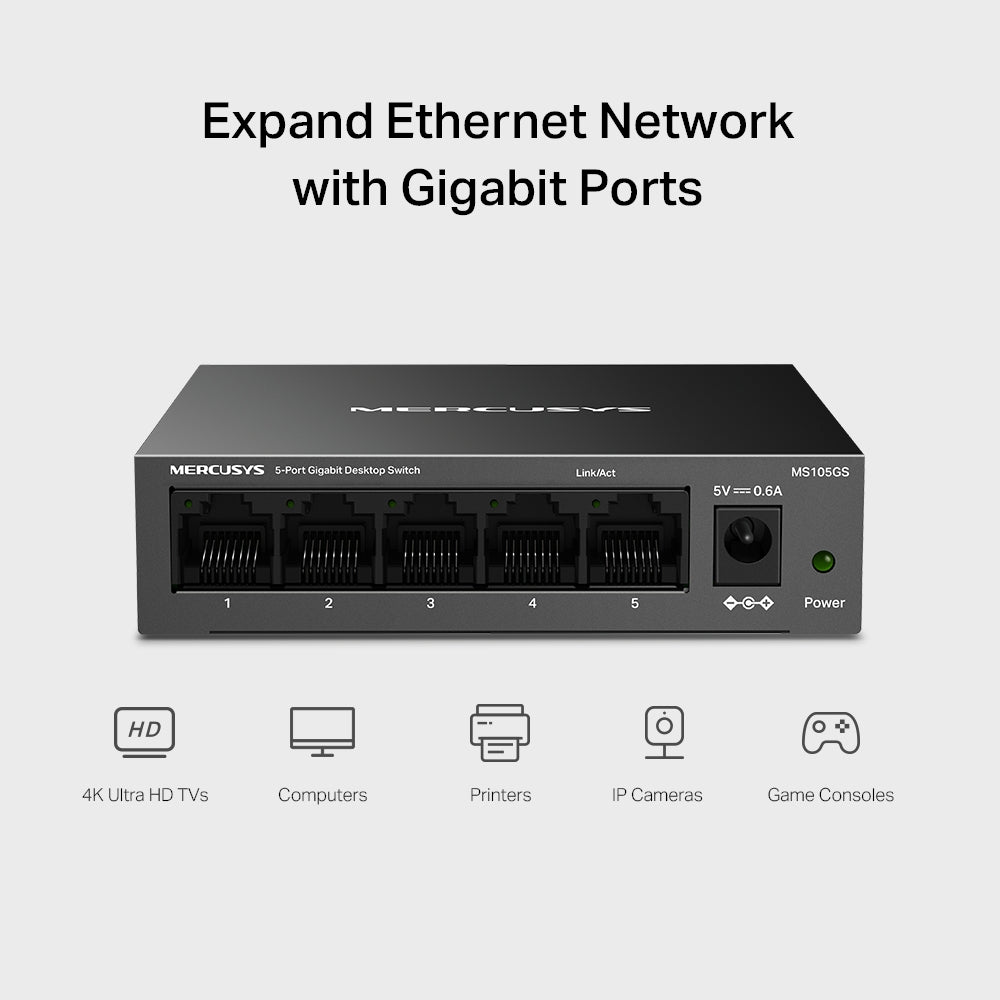 MERCUSYS 5P GB DESKTOP SWITCH - image 5