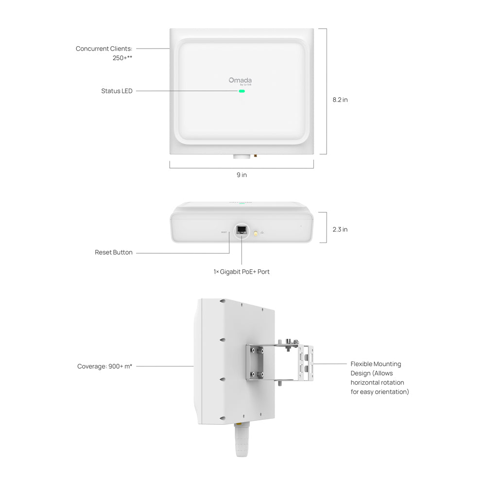 TP-LINK OMADA WIFI6 DUAL BAND OUTDOOR AP - image 7