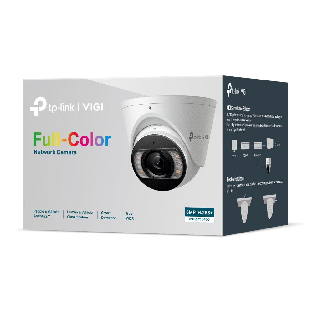 TP-LINK VIGI INSIGHT S455 5MP FULL-COLOUR TURRET NETWORK CAMERA - image 5