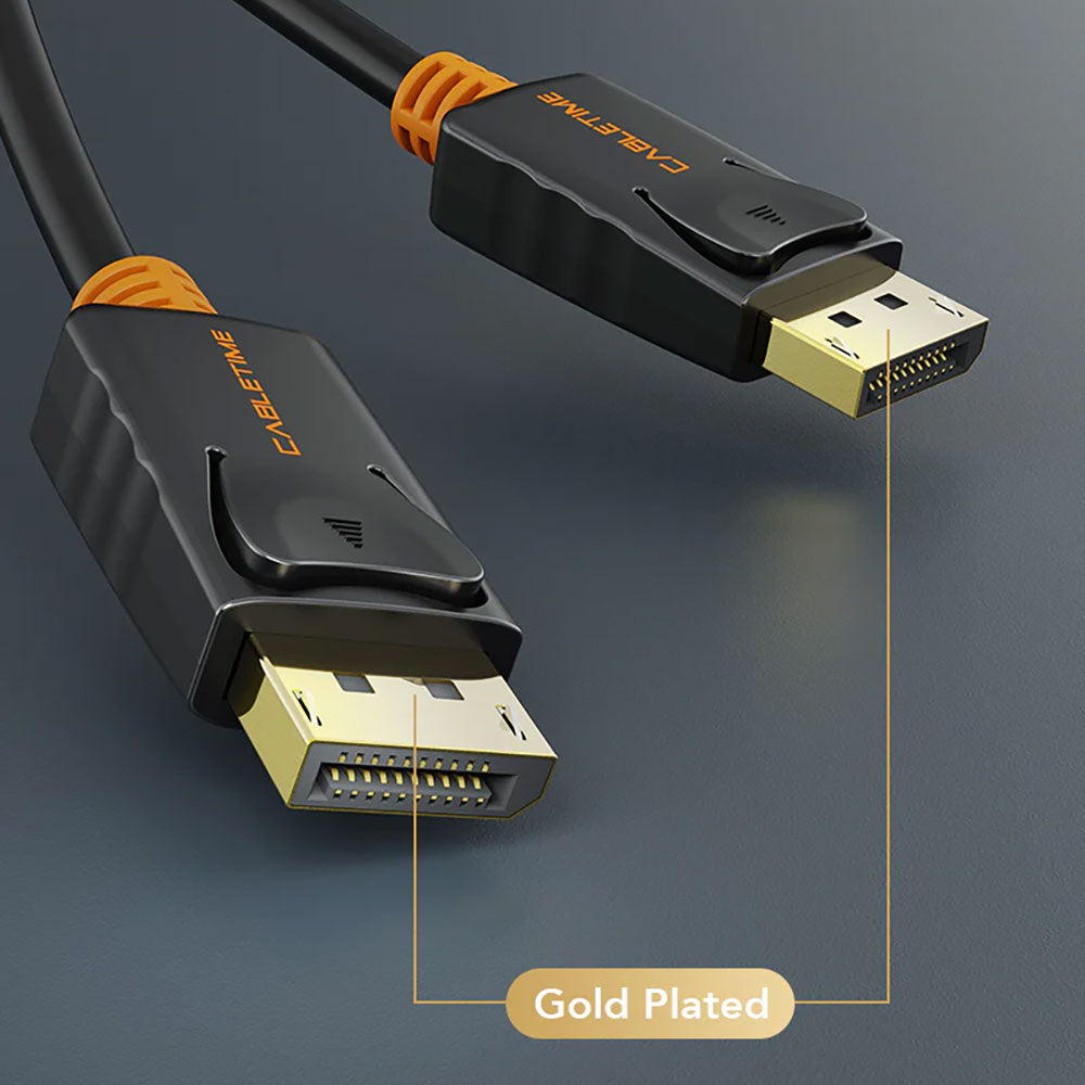 CABLETIME CD21O 4.5M 4K @60HZ DISPLAYPORT 1.2 CABLE (CT-AV585-01G-B4.5) - image 4