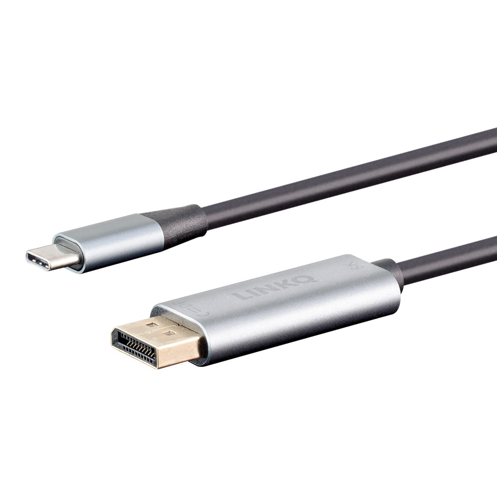 LINKQNET 1.8M USB TYPE-C TO DISPLAYPORT BI-DIRECTIONAL ADAPTER CABLE