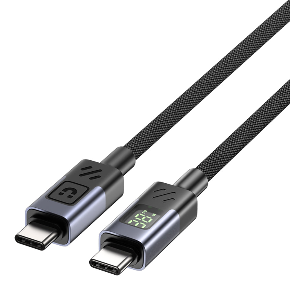 UNITEK C14158ABK 2M USB2.0 60W PD CHARGING CABLE WITH WATTAGE LED DISPLAY