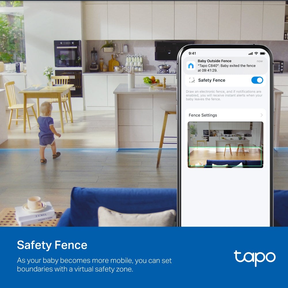 TP-LINK TAPO C840 2K PLUS 1080P DUAL-LENS SMART BABY CAMERA WITH NIGHT LIGHT - image 10