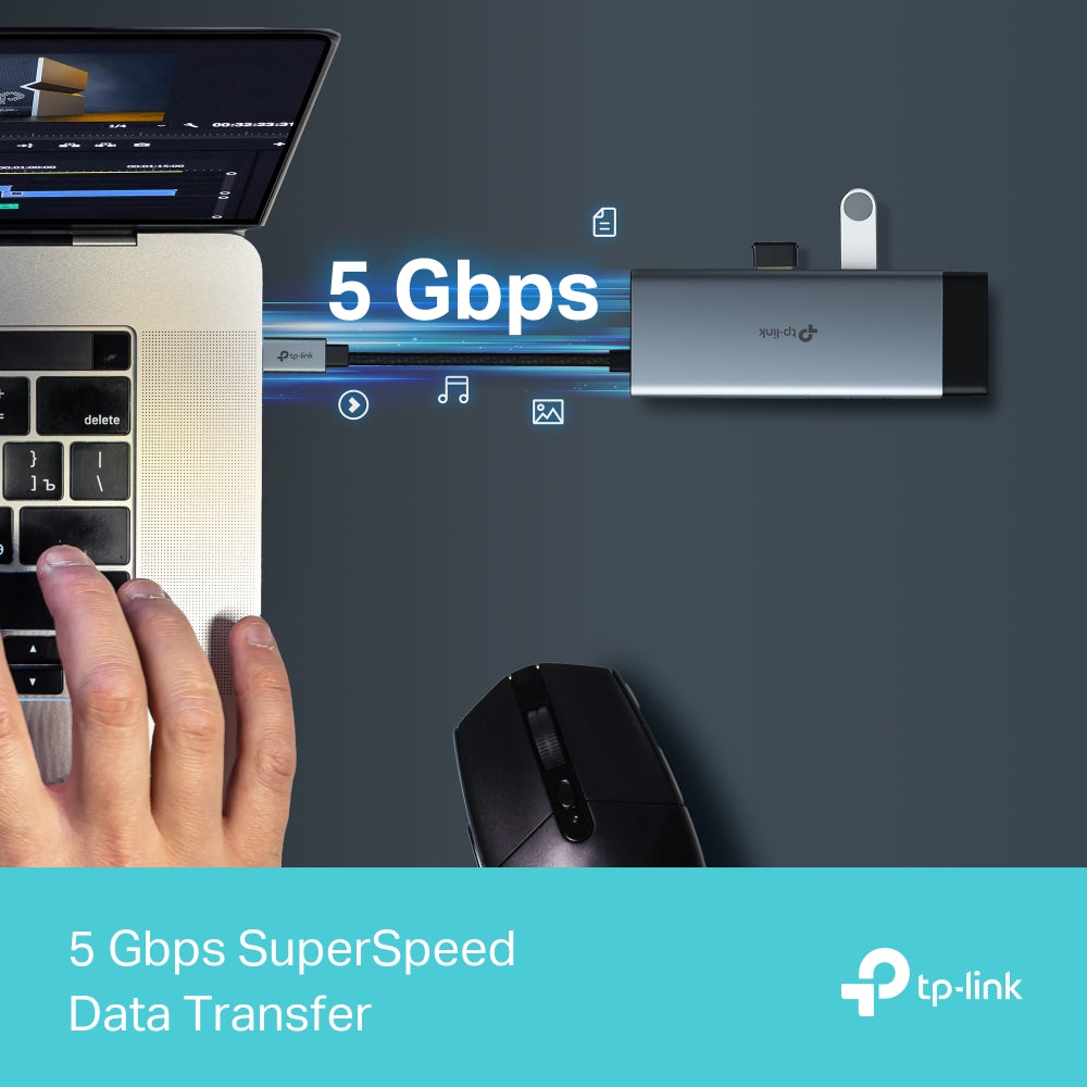 TP-LINK UH6120C TYPE-C 6-PORT HUB - image 10