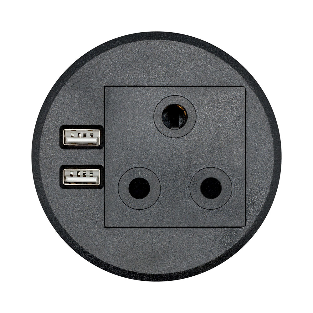 LINKQNET 80MM POWER DESKTOP GROMMET - BLACK