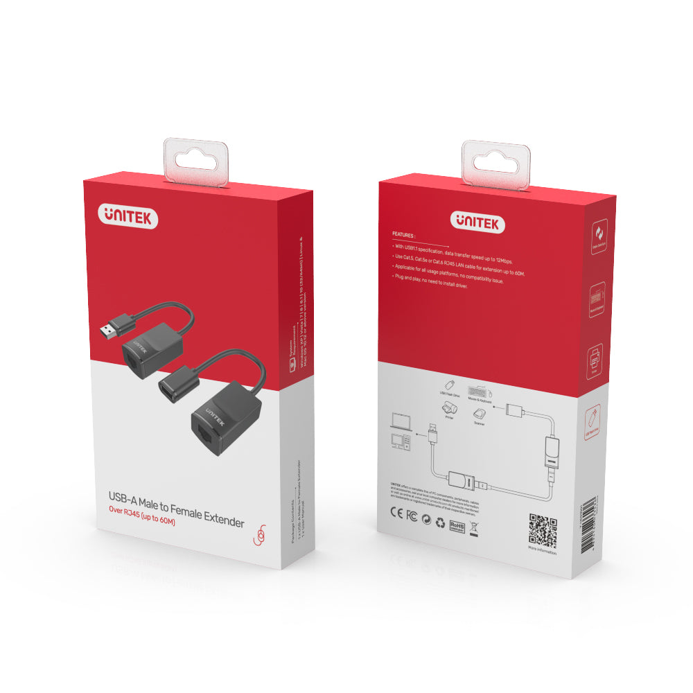 UNITEK Y-UE01001 USB1.1 EXTENSION UP TO 60M OVER RJ45 LAN - image 4