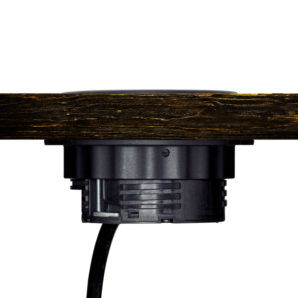 LINKQNET 80MM DESKTOP GROMMET WITH DEDICATED 3-PIN SA POWER AND LAN - image 2