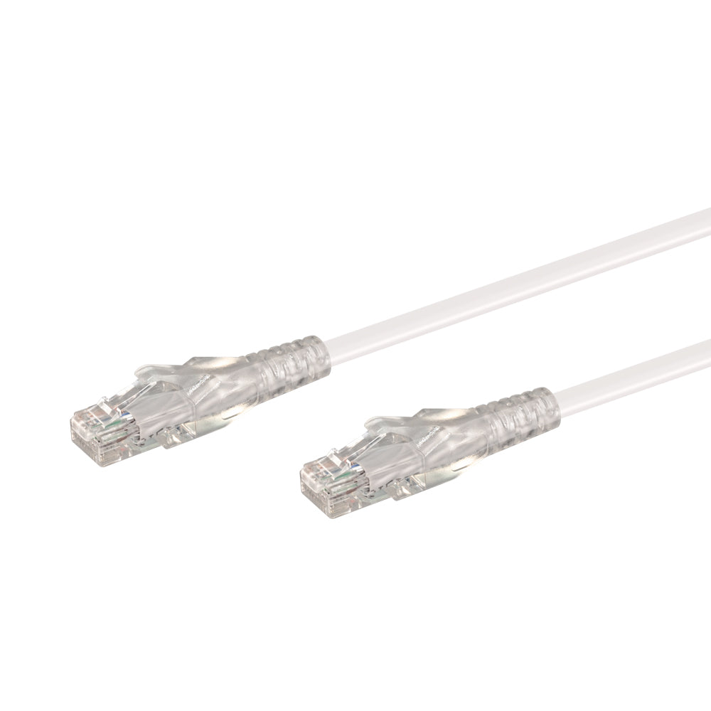 LINKQNET 3M RJ45 CAT6 ANTI-SNAG MOULDED PVC NETWORK FLYLEAD - WHITE