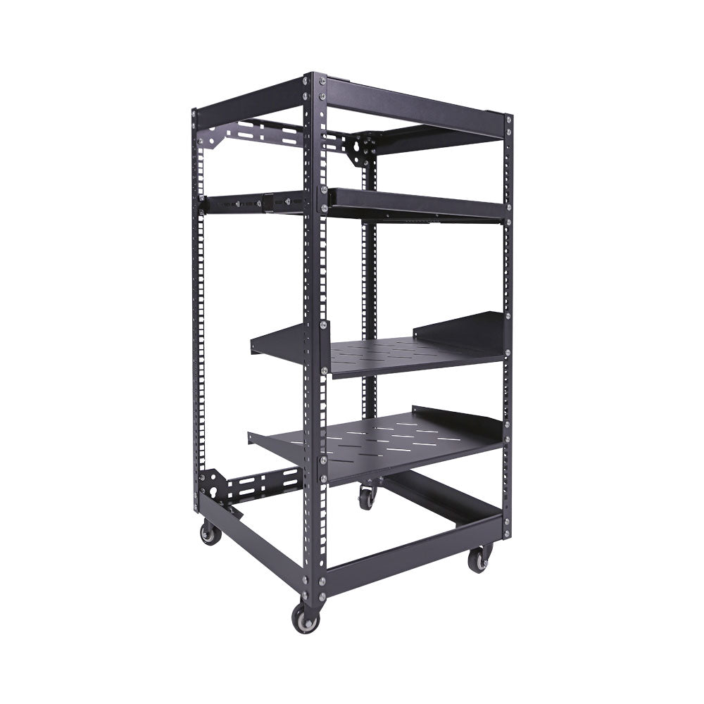 LINKQNET 16U AV RACK WITH 4× CASTORS
