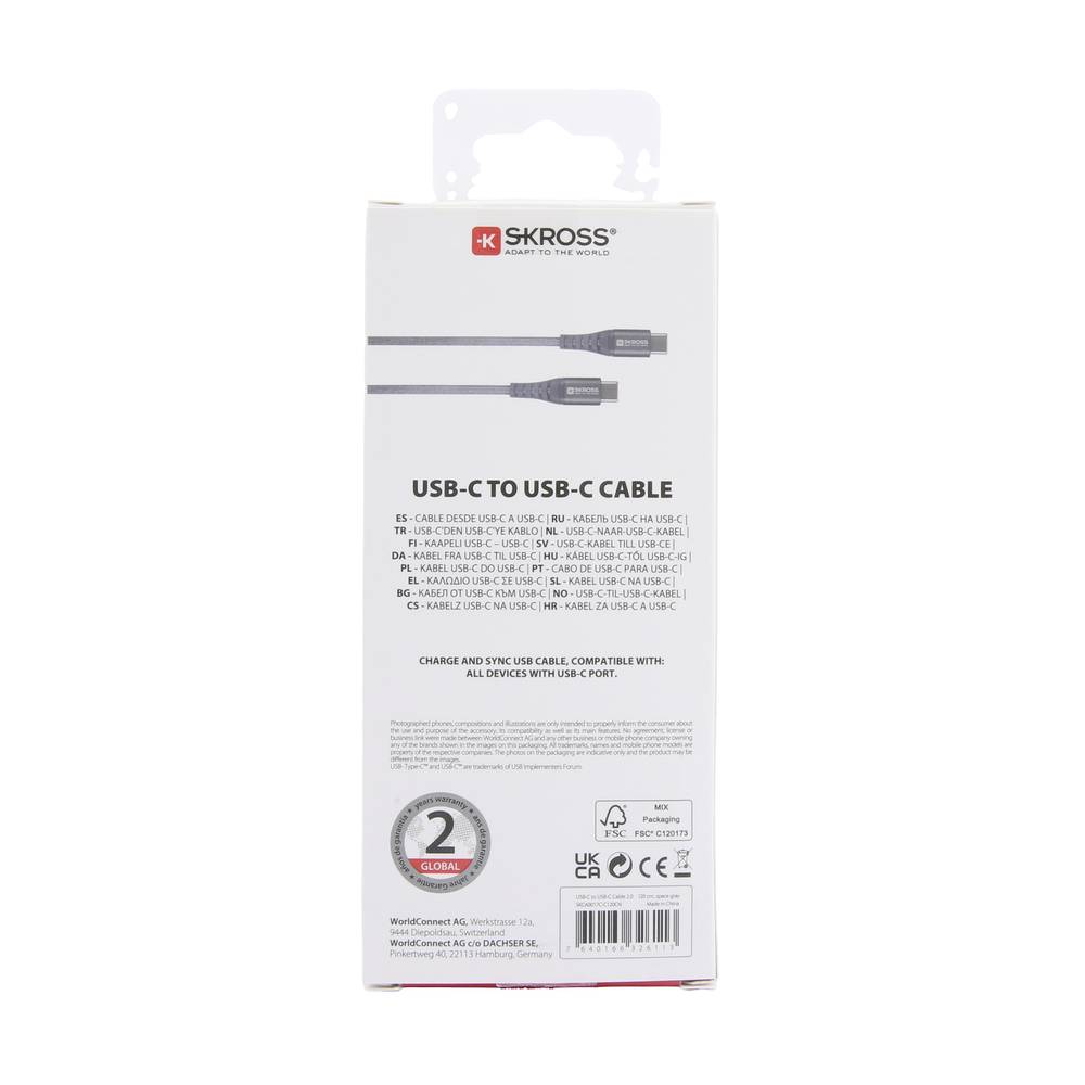 SKROSS USB TYPE-C TO USB TYPE-C CABLE - image 5