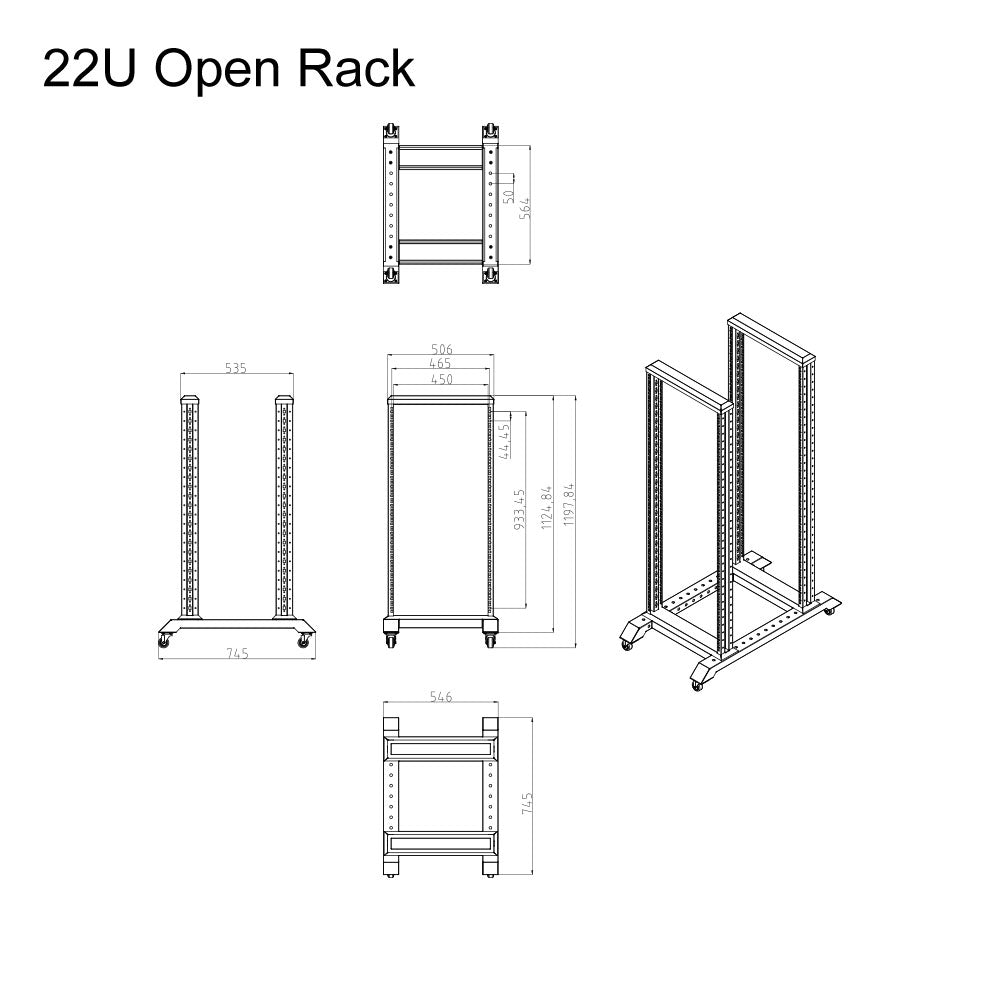 LINKQNET 22U OPEN RACK - image 6