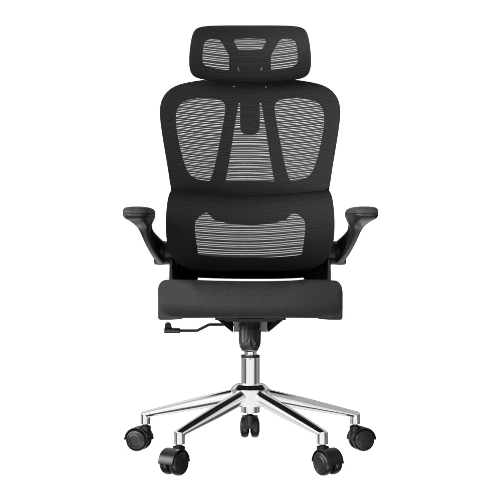 LINKQNET OC19 ERGONOMIC OFFICE CHAIR WITH MESH BACKREST, ADJUSTABLE LUMBAR SUPPORT AND ADJUSTABLE SEAT HEIGHT - image 3