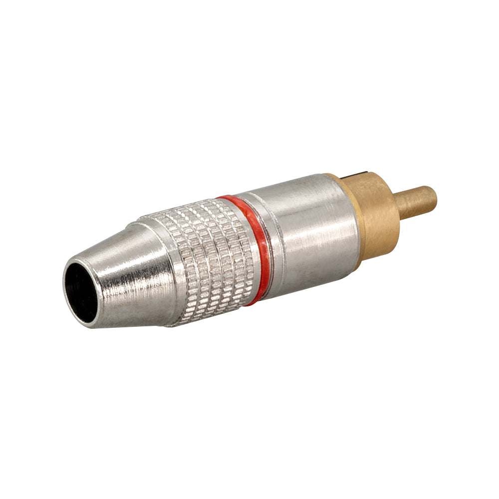 LINKQNET RCA MALE METAL CONNECTOR - RED - image 2