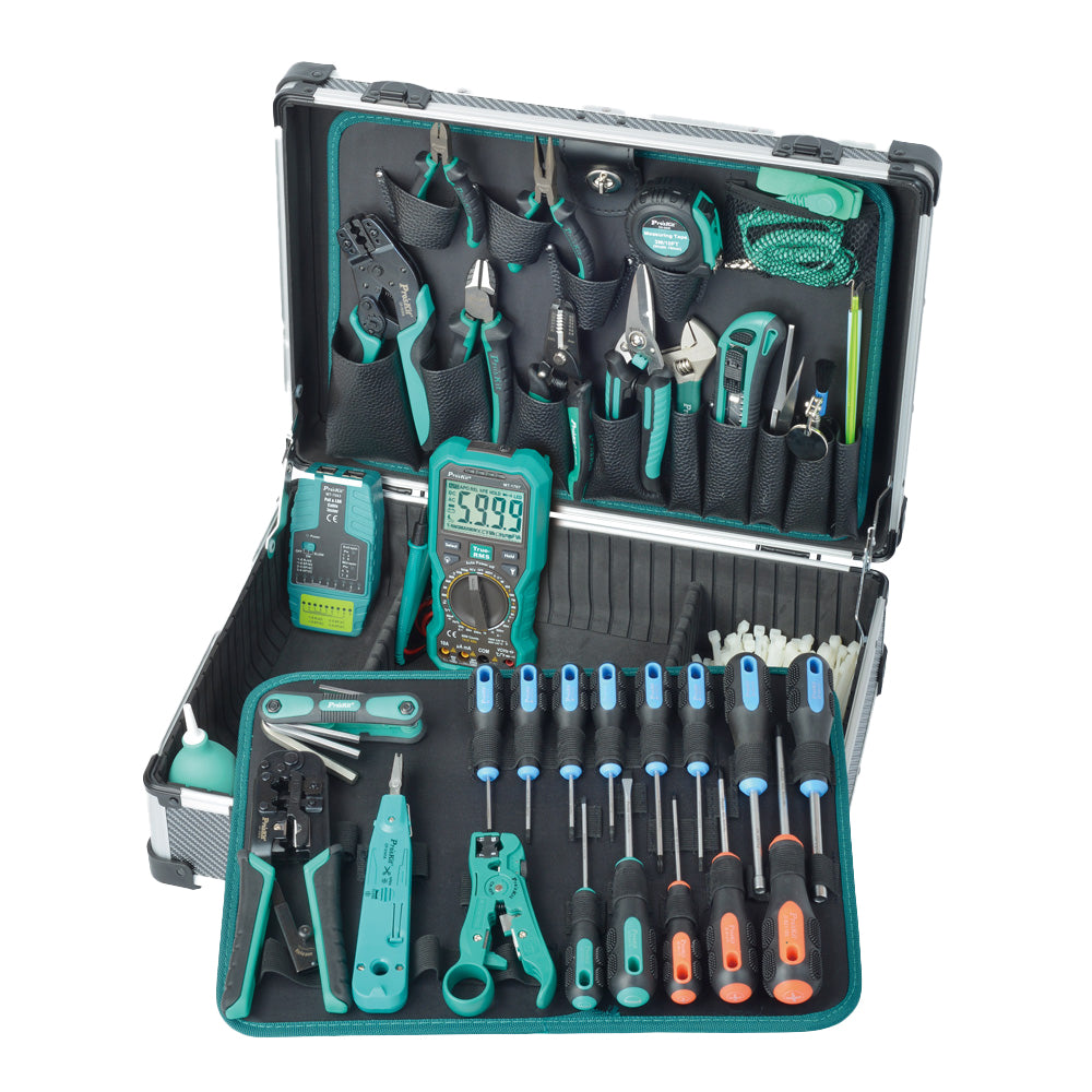 PRO'SKIT PK-1938M3 PROFESSIONAL TELECOM AND NETWORKING TOOLKIT