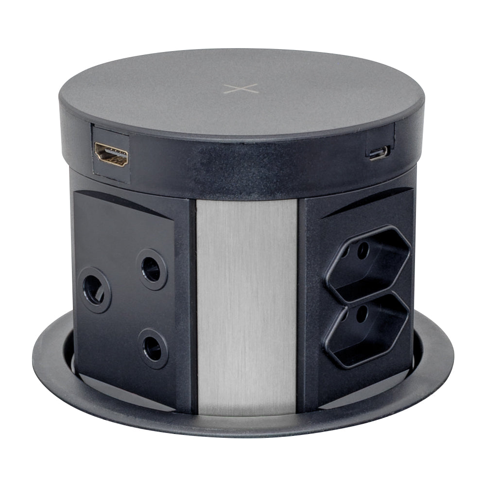 LINKQNET 120MM ECO POP-UP WITH WIRELESS CHARGING (BLACK)