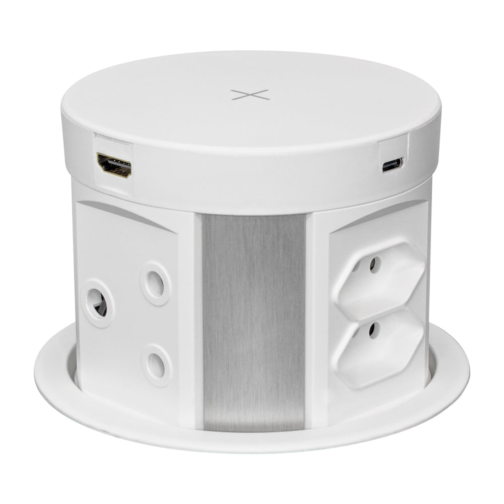 LINKQNET 120MM ECO POP-UP WITH WIRELESS CHARGING (WHITE)