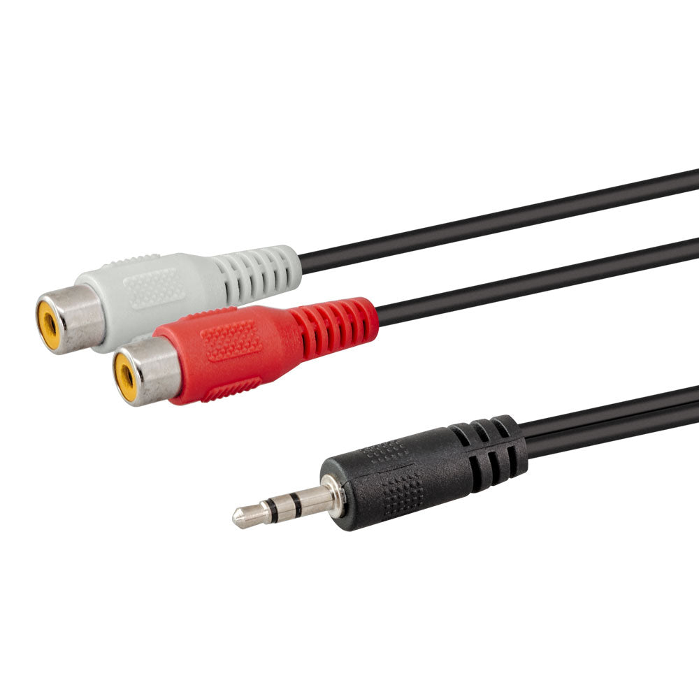 LINKQNET 1.8M STEREO JACK TO DUAL RCA AUDIO CABLE