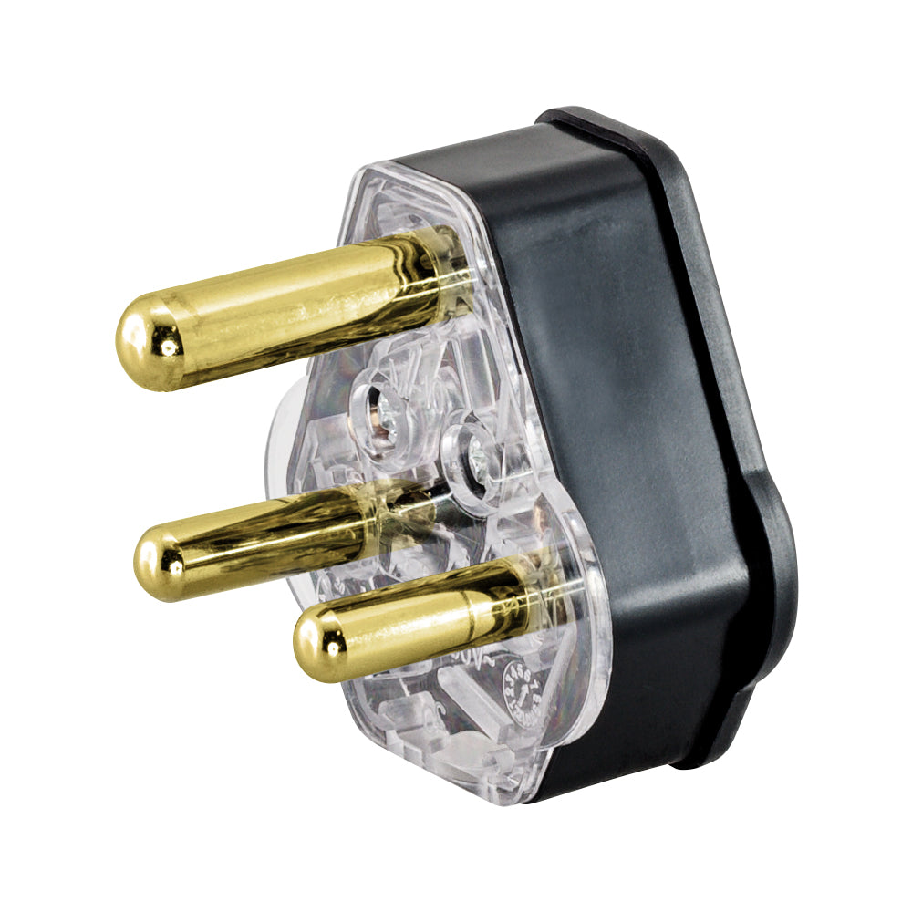 LINKQNET BLACK 3-PRONG NORMAL 16A PLUG