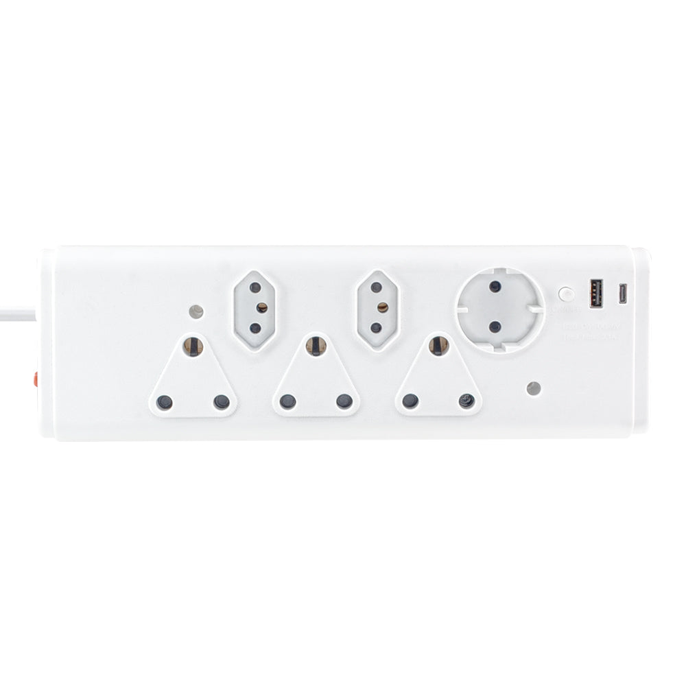 LINKQNET 6-PORT MULTIPLUG WITH DUAL USB CHARGING
